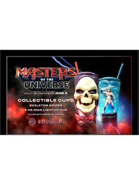 Masters of the Universe Skeletor Grippr Cup and He-Man light up cup NEW EXCLUSIV